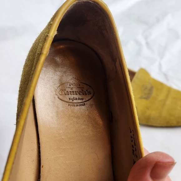 CHURCH'S Suede loafers size 6.5(36.5) in VGUC - Picture 4 of 9